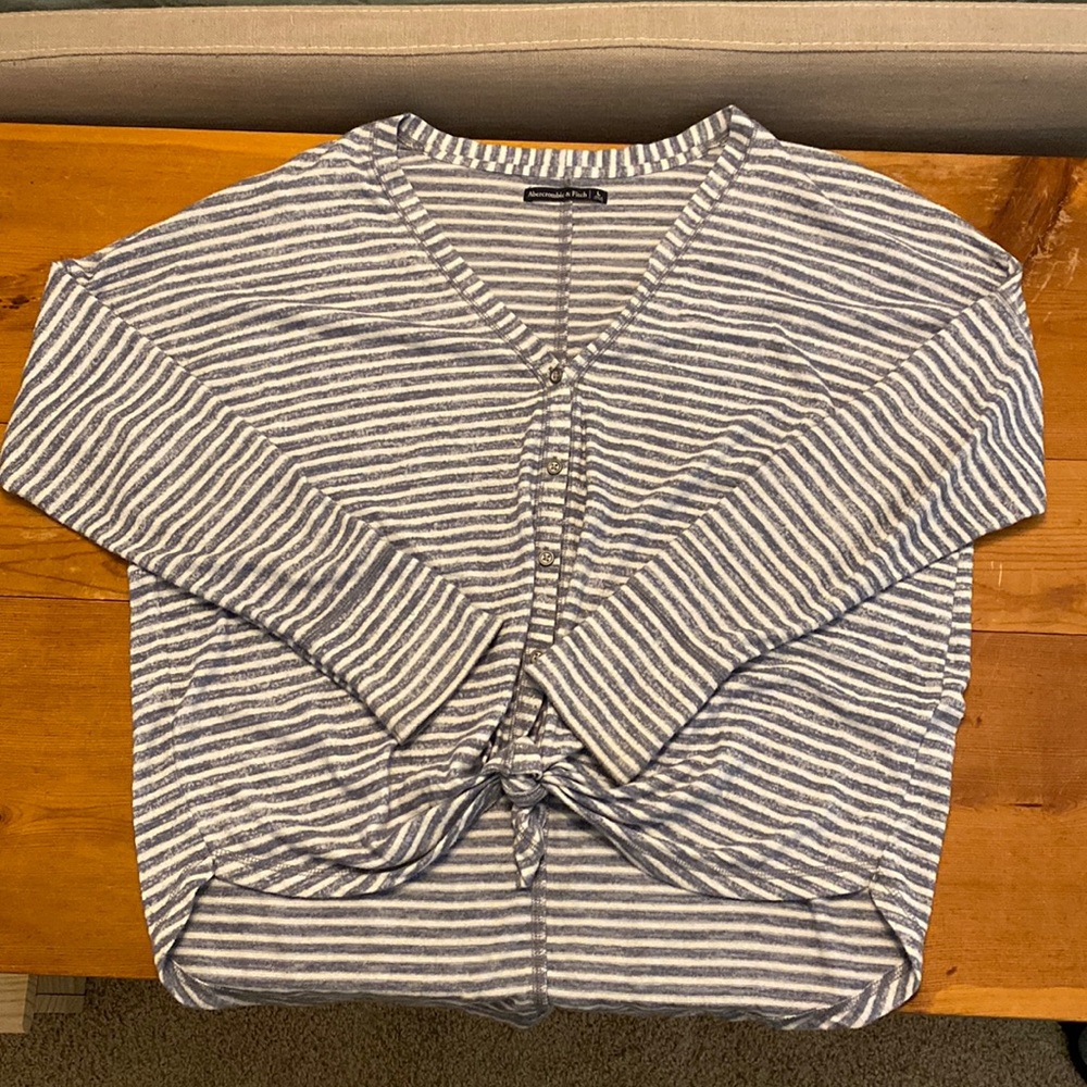 A&F Knotted Striped Shirt